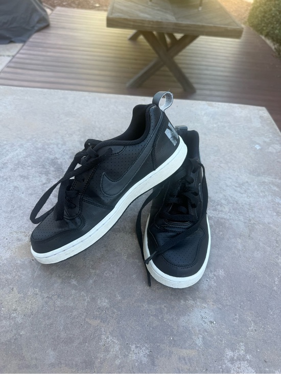 Nike Other - Nike Kids Black Low-Top Sneakers with White Sole
